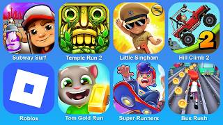 Subway Surf,Temple Run 2,Little Singham,Hill Climb 2,Roblox,Tom Gold Run,Super Runners,Bus Rush screenshot 2