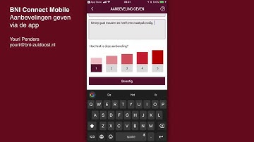 Aanbevelingen geven met BNI Connect Mobile app