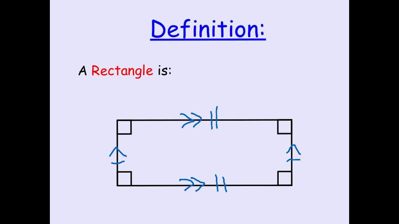 Properties Of Rectangles