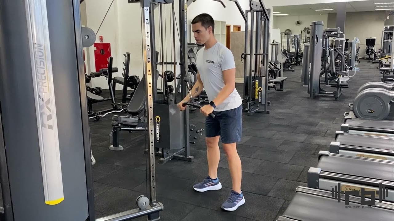 Tríceps pulley com barra YouTube