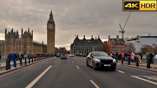 London Drive on a Busy Christmas Day | What is it like to drive in Central on Christmas Day [4K HDR]