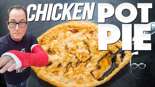 CHICKEN POT PIE THAT'S SO EASY YOU ONLY NEED ONE ARM TO MAKE IT! | SAM THE COOKING GUY