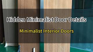 How Minimalist Interior Doors Create a Seamless Look