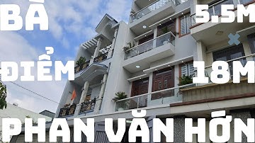 🌉 Siêu phẩm mặt tiền Chợ Bà điểm phan văn Hớn nhà Bán gấp 5.5m×17m đúc 4tâm 5phong Sân thương