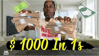$1000 $1 Bills a Strippers Stack @June1billion