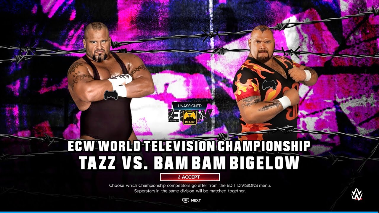 Bam Bam Vs Tazz The Ultimate Ecw Showdown Youtube 