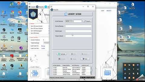 DEMO PERANCANGAN APLIKASI USAHA AISYAH LAUNDRY BERBASIS JAVA NETBEANS