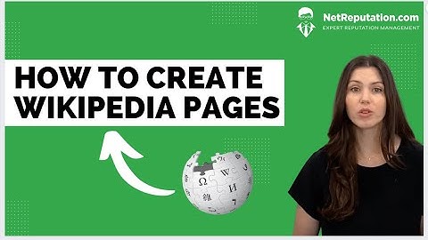 How To Create A Wikipedia Page