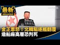 金正恩怒轟北韓船舶故障