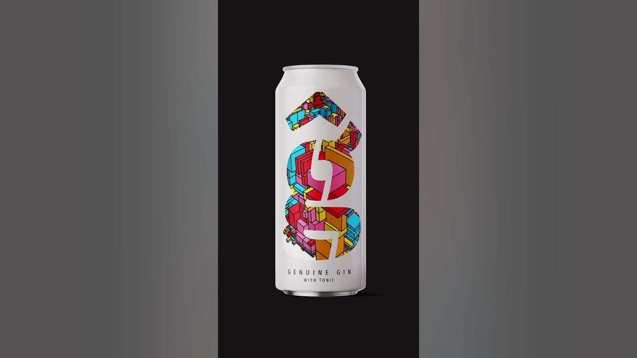 Label design for canned spirits (saké, vodka, gin, whisky, etc)