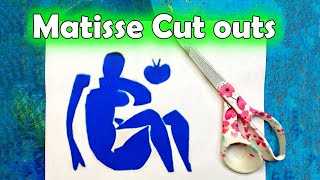 How to Paint and Create Matisse Cut Outs!  The Swimming Pool #LetUsStartWithArt