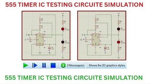 555 TIMER IC TESTING CIRCUITE SIMULATION FOR PROTEUS SOFTWARE.