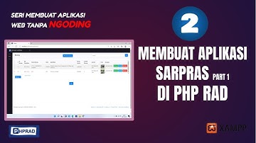 Membuat table barang di Aplikasi Sarpras dengan PHPRAd