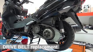 Drive Belt replacement on a scooter SYM MAXSYM 400cc