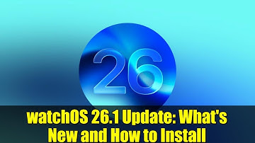 watchOS 26.1 Update: What