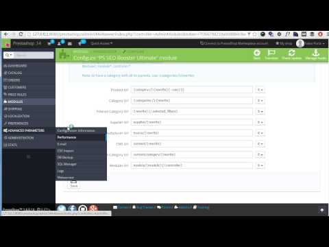 Prestashop SEO Booster Ultimate - Video guide