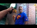 Drunk "Superman" Slaps Employee & Threatens Cops