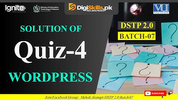 wordpress quiz 4 batch 7 | dstp 2.0 batch 07 wordpress quiz 4 solution 2024