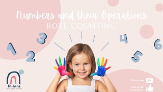 Rote Counting with your Toddlers and Preschoolers