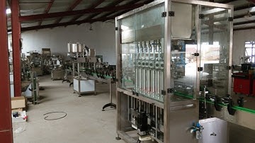 Automatic liquid filling straight line pet bottle filler rotary capper labeling machine