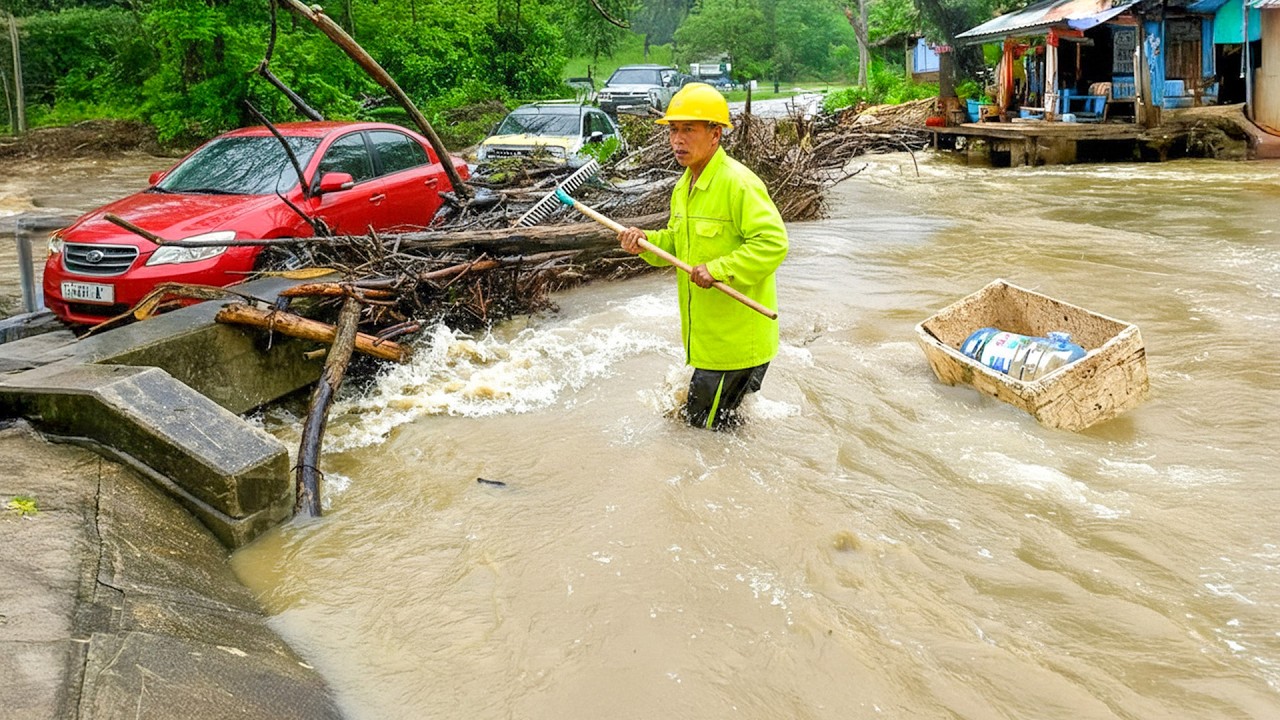 Extreme Drain Unclogging in Heavy Rain