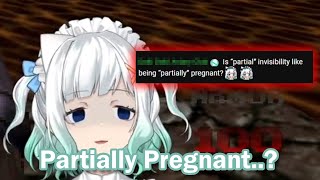 Mint learns about partial invisibility and being partially pregnant 【Maid Mint Fantome】