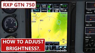 Reality xp Garmin GTN 750 Tutorial How Adjust Display Brightness