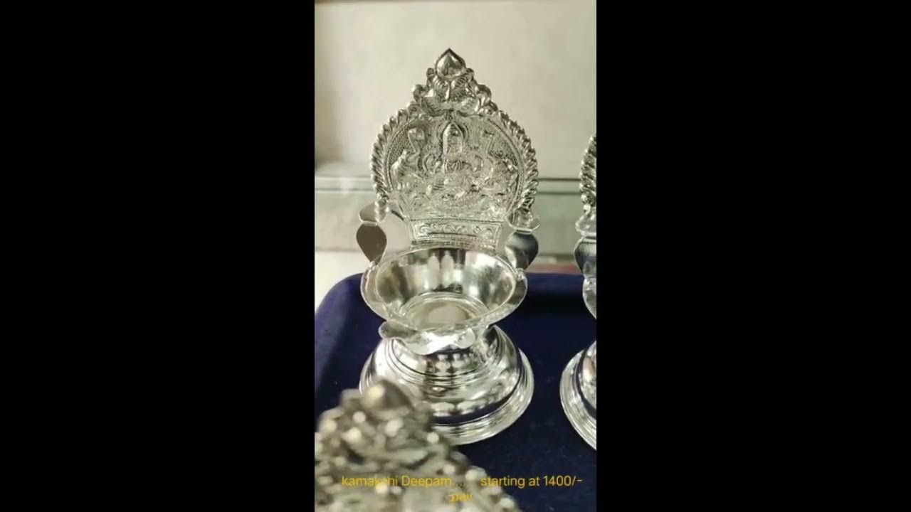 Pure Silver Kamakshi Deepalu |silver pooja items #kamakhi deepalu# MSK ...