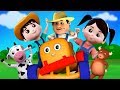 Granjero en el dell | rimas en español | canciones infantiles | granja canción | Farmer In The Dell