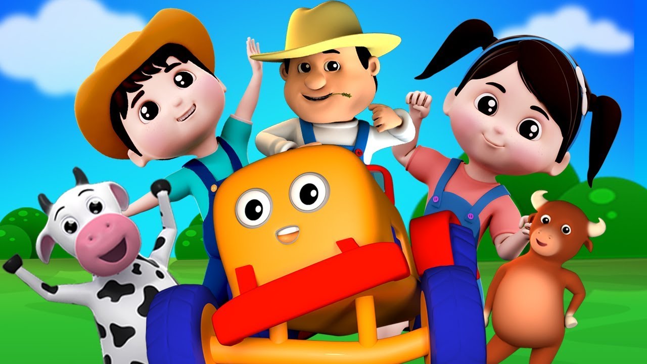 Granjero en el dell | rimas en español | canciones infantiles | granja canción | Farmer In The Dell los colores secundarios