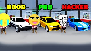 Line Race: Police Pursuit Gameplay - NOOB vs PRO vs HACKER (iOS/Android) screenshot 4