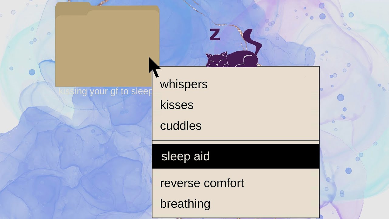 [F4A] kissing your girlfriend to sleep [sleep-aid] [asmr roleplay]