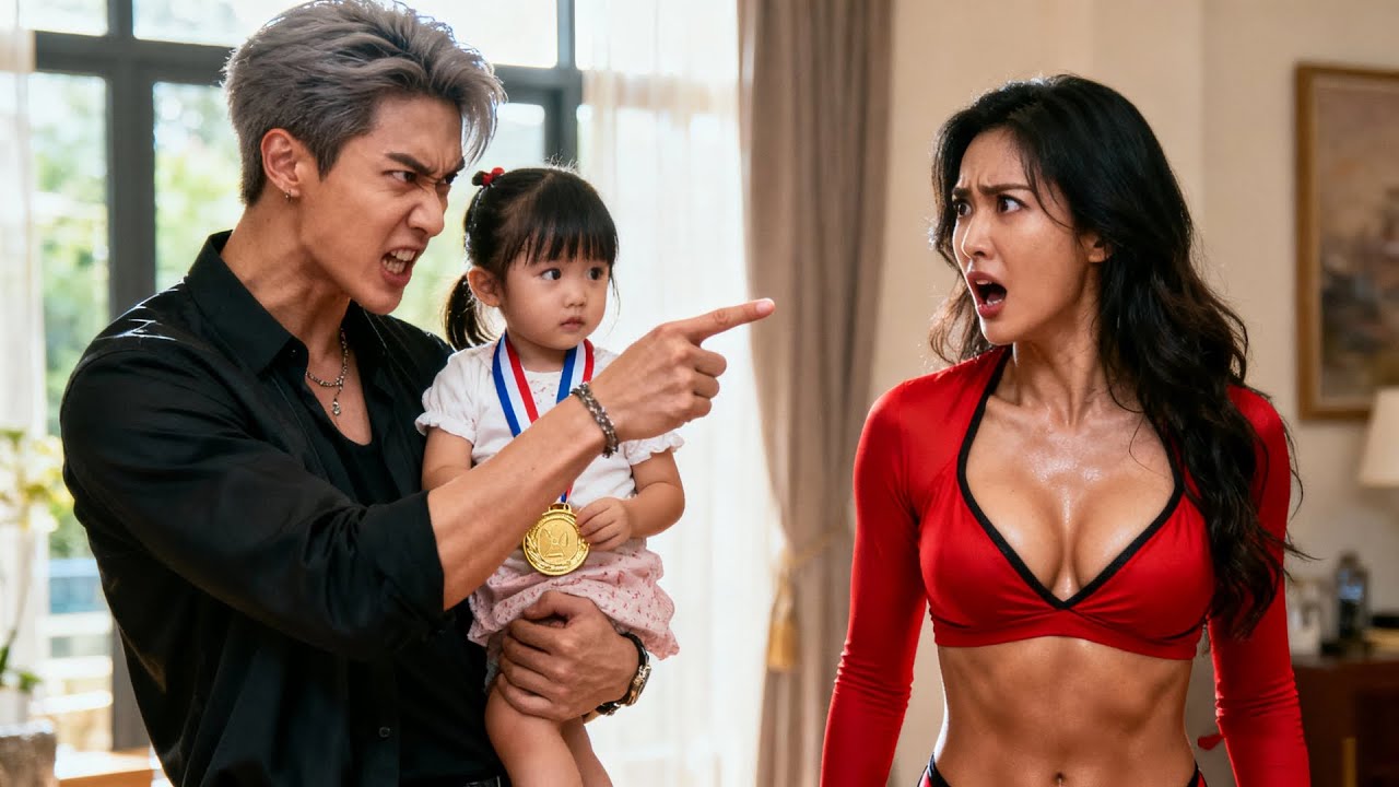 He learns wife's long-term cheating at daughter's award ceremony. 