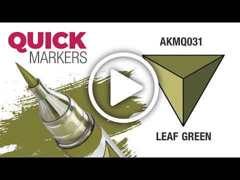 Video: AK Interactive Quick Marker AKMQ031 listová zelená (Leaf Green)