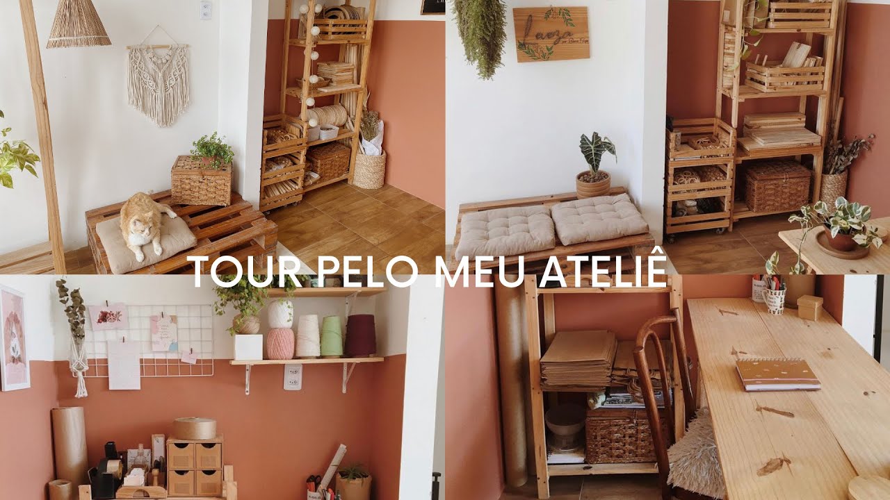 Meu ateliê de macramê 🍂| #tour #trabalho #artesanato