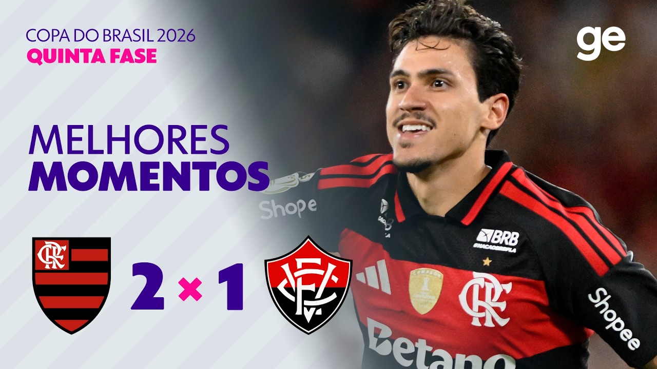 FLAMENGO 2 X 1 VITÓRIA | MELHORES MOMENTOS | QUINTA FASE | COPA DO BRASIL 2026 | sportv