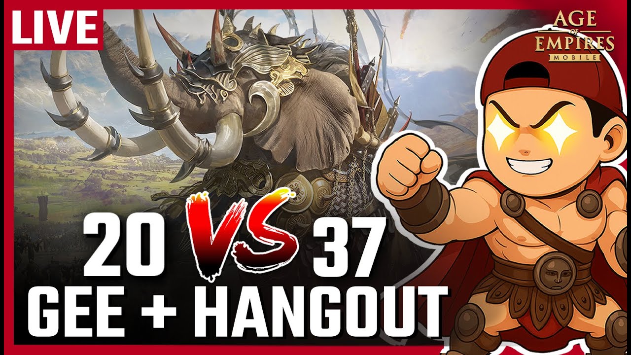 🔴 LIVE: Golden Expedition Day 1 Empire 20 vs 37 | Hangout stream and Q.A. - Age of Empires Mobile