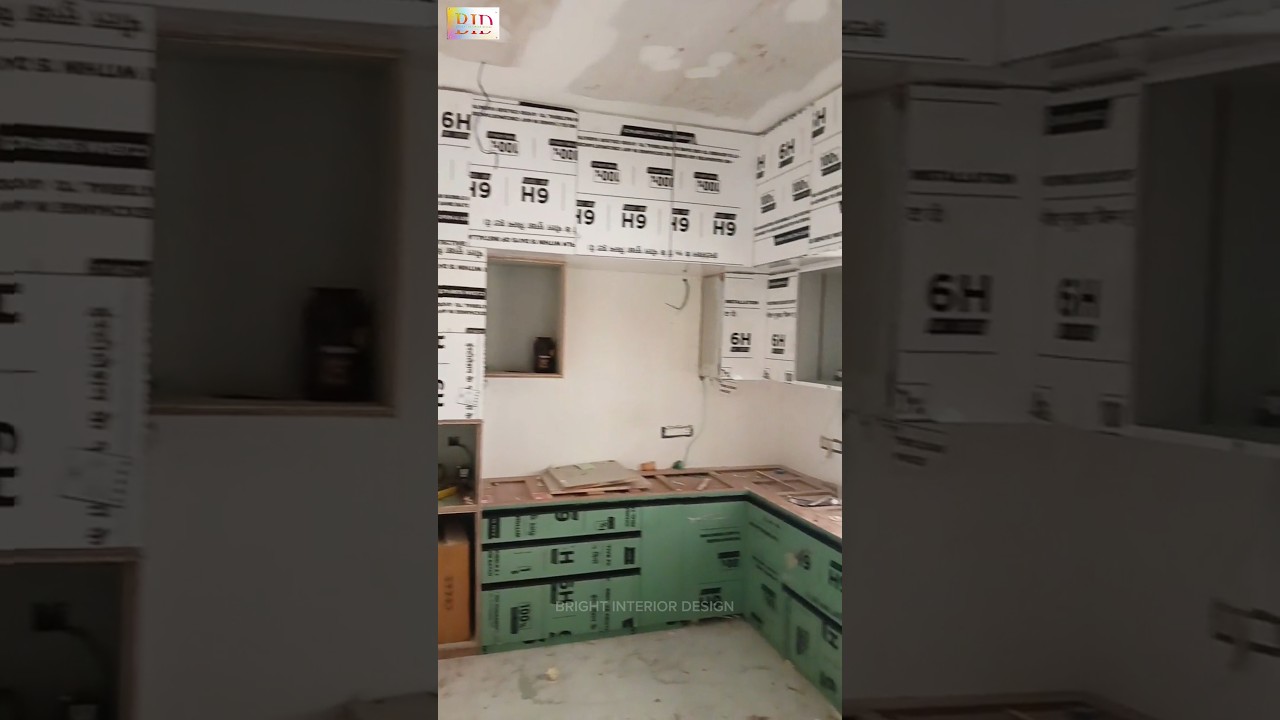 Small Modular Kitchen Work in Progres | Bright Interior Design