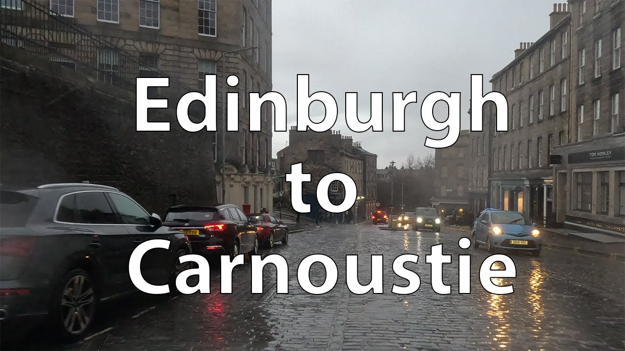 [4K] Driving from Edinburgh to Carnoustie (UK)