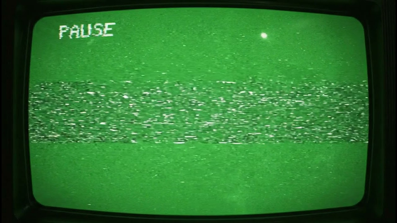 Emotional VHS Pause Green Screen Overlay for Poignant Flashbacks