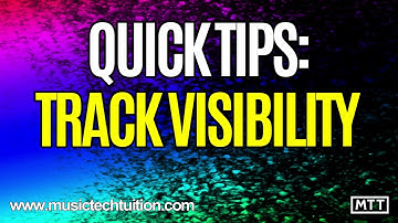 Quick Tips: Track Visibility in Cubase