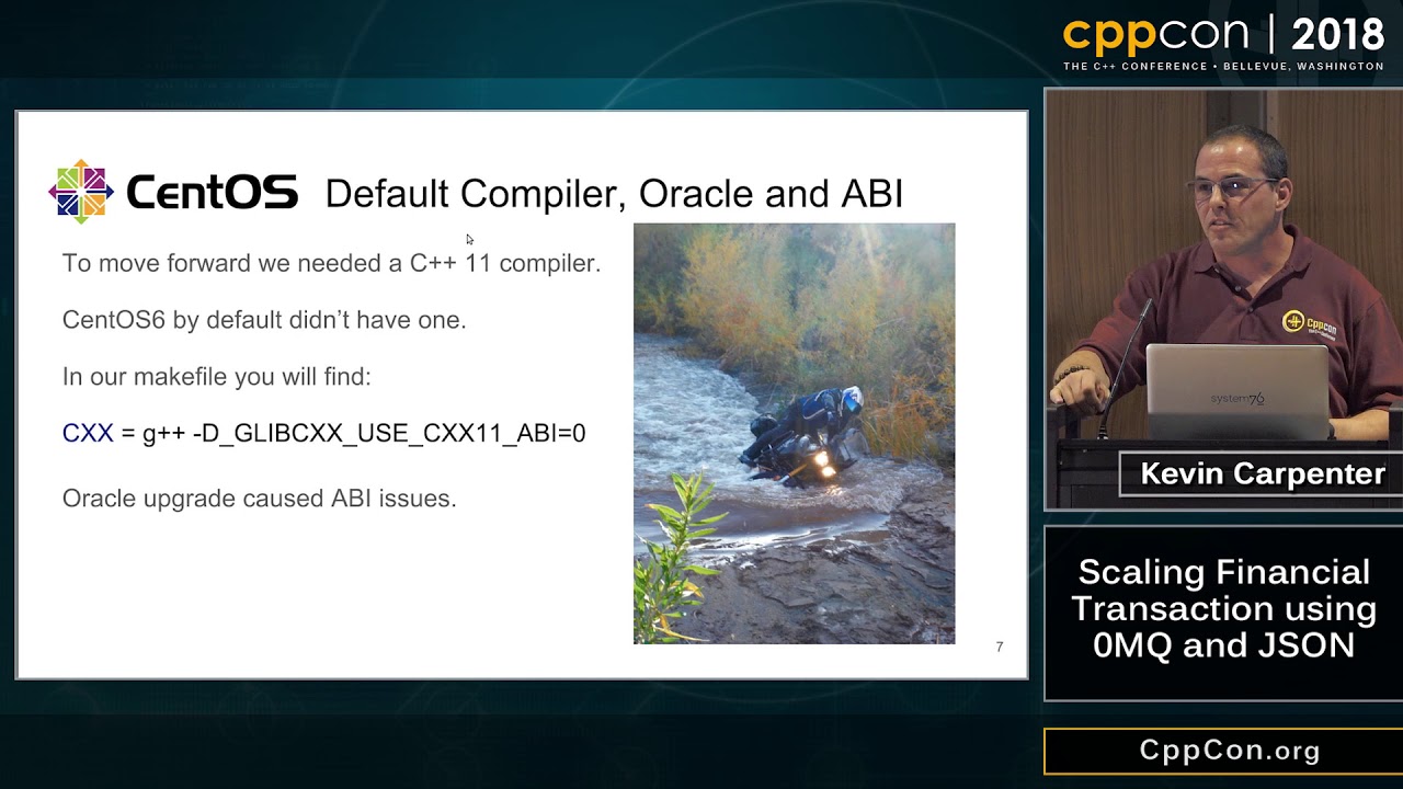 CppCon 2018: Kevin Carpenter “Scaling Financial Transaction using 0MQ and JSON”