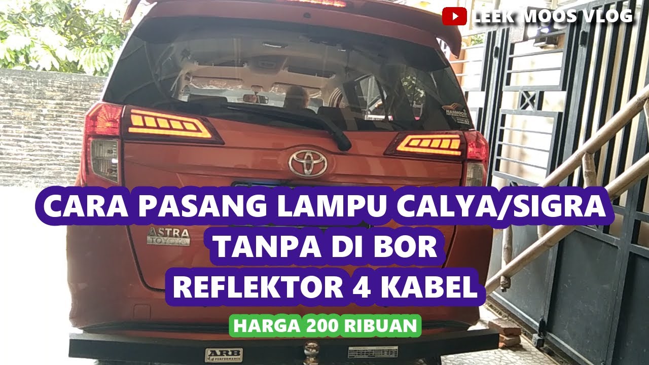 cara pasang lampu reflektor calya/sigra terbaru 2022