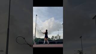 Tennis Newbie Warm Up ASMR 🎾 #tennis #tennisplayer #tennislife #beginnertennis #tennisrally #warmup