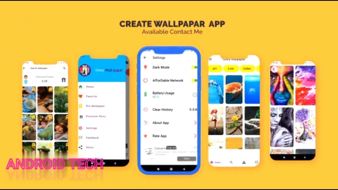 how to create wallpaper app in android studio | wallpaper app android ...
