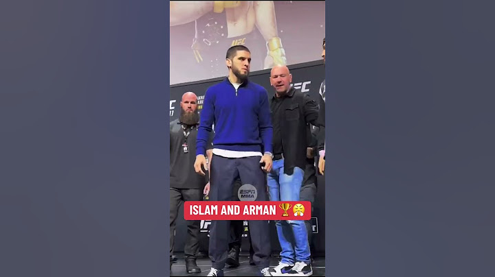 Islam and Arman faceoff 👀 #UFC311