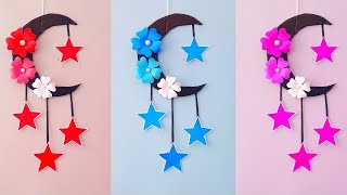 Easy and Quick Paper Wall Hanging Ideas / Moon Wall decor / wall hanging crafts