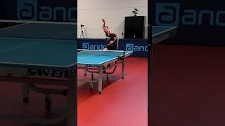 Here&#39;s what happens when an amateur tries to return a pros spin - Part 2 👀 #shorts #tabletennis