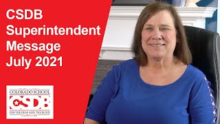 Information CSDB Superintendent Message - July 2021 News