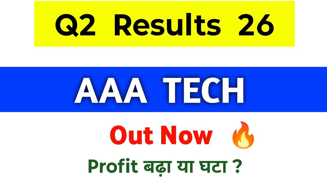 AAA Technologies Share Latest News | AAA Technologies Q2 Results | AAA ...